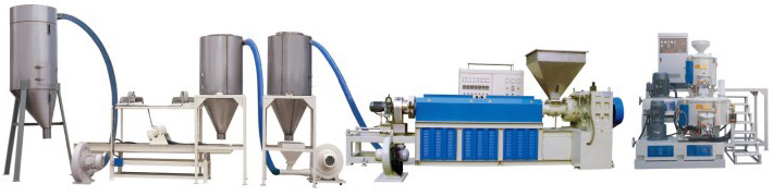 PVC 塑㬵造粒设备 PVC plastic granulator equipment(air cooking)